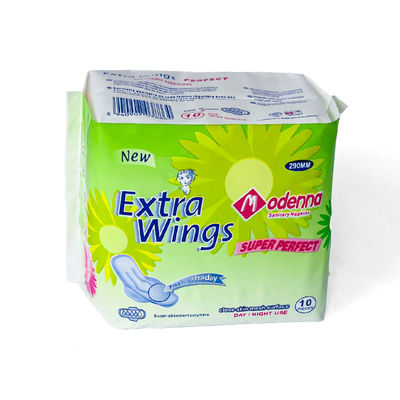 سعر جيد تصنيع في المصنع رقيقة جداً ذات مرة المناديل الصحية غير المنسوجة مع الطباعة الزرقاء للاستخدام ليلاً ونهاراً الانترنت