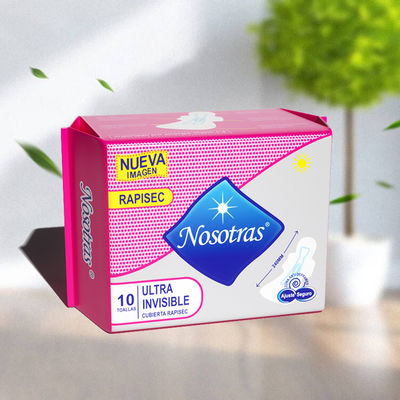 سعر جيد الملصق الخاص منشفة صحية فائقة الامتصاص رقيقة للغاية سطح مريح المنشفة الصحية مع الأجنحة الانترنت