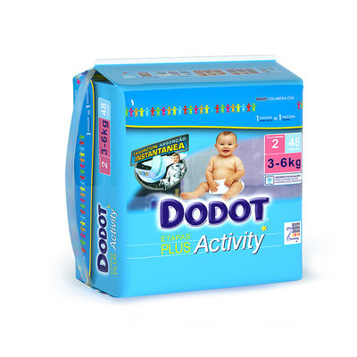 حفاضات DODOT لحديثي الولادة للتنفس يمكن التخلص منها حفاضات أطفال ناعمة 100٪ قطن
